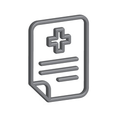 Obraz premium Medical Report icon template