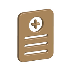 Obraz premium Medical Report icon template