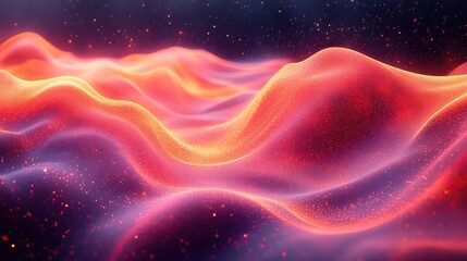 Fototapeta premium Graphic texture with artistic layers, representing abstract art, innovation, and technology with sound wave patterns