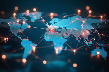 Healthcare business growth graph with global health network connection service on virtual screen. Medical technology and tourism, telemedicine, virtual hospital, healthcare and medicine background
