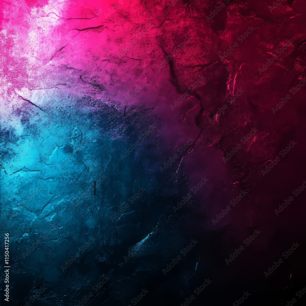 Poster colorful abstract texture with vibrant pink and blue shades creating a striking visual effect in an 