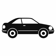 Black Car Silhouette Vector Art