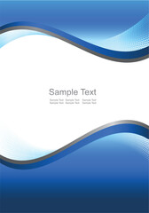 Vector abstract blue background