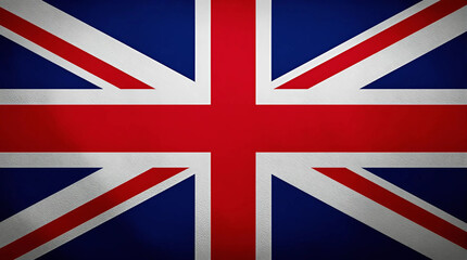 High-Resolution Close-up of the UK Union Jack Flag