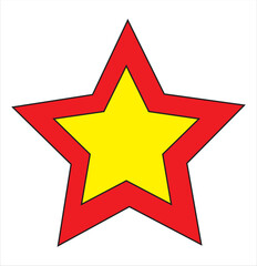 Colors Vector star studs different elements illustration from 3D STAR rendering. More Colors.