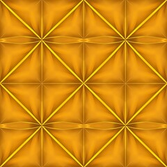 Golden Geometric Pattern:  A luxurious, seamless texture featuring an intricate arrangement of golden triangles, creating a sophisticated and visually captivating design. Ideal for backgrounds.