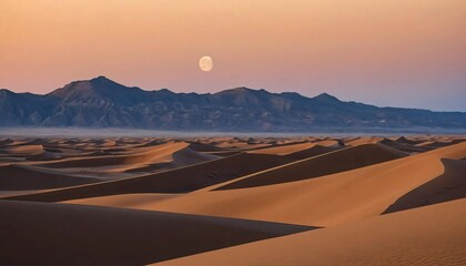 Obraz premium sunrise over the desert