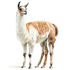 Watercolor Llama Vector