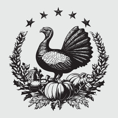 Illustration for thanksgiving celebration Vector 