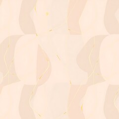 Abstract Peach and Gold Pattern: A seamless pattern of soft peach hues and delicate gold accents creates a tranquil and elegant design.  Minimalist, modern, subtle, sophisticated, contemporary.