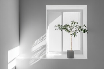 window with a plant