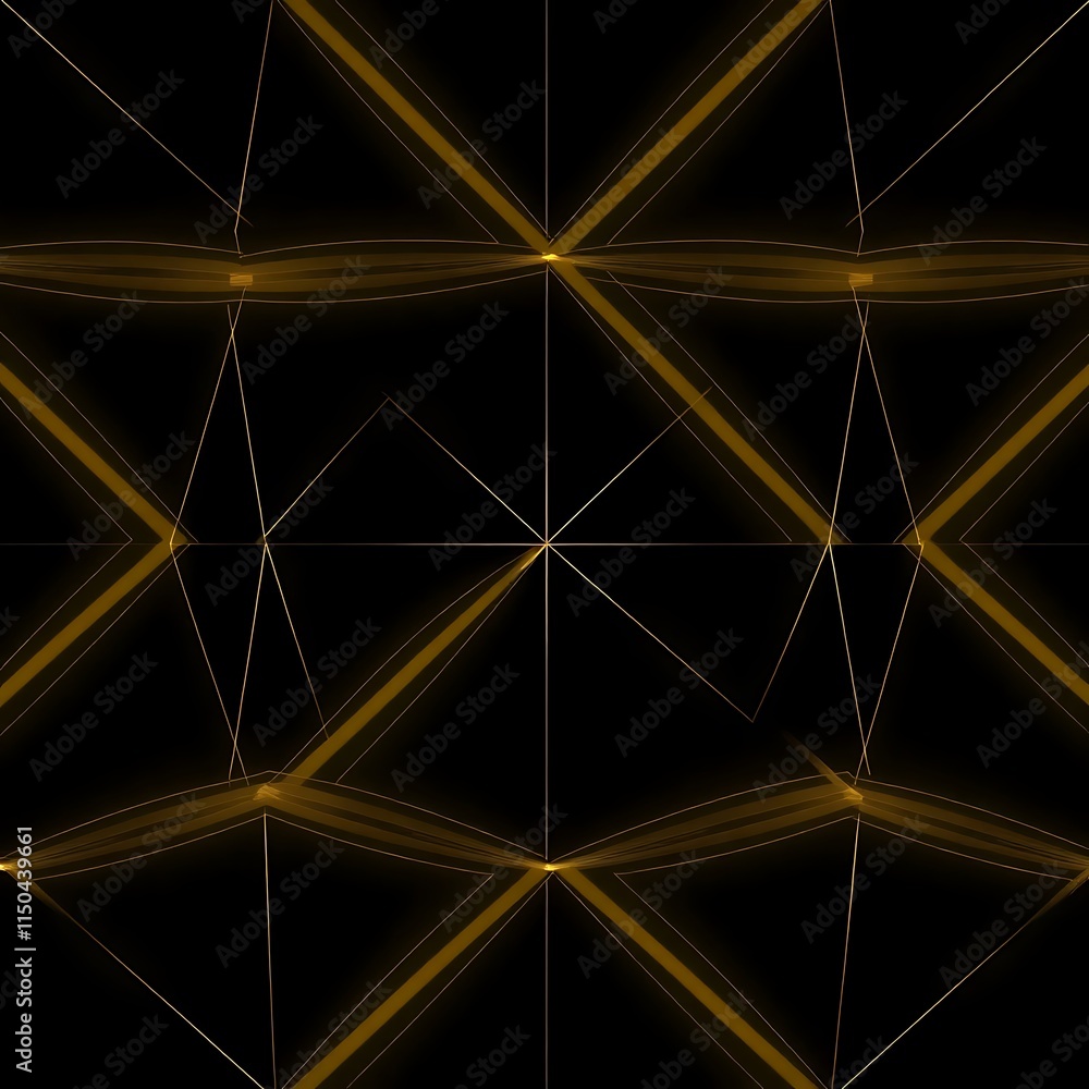 Poster abstract geometric gold pattern: a mesmerizing geometric pattern with a subtle yet elegant gold glow