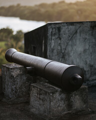 Dutch cannons at Fort Belgica, Banda Naira