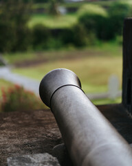 close up Dutch cannons at Fort Belgica, Banda Naira