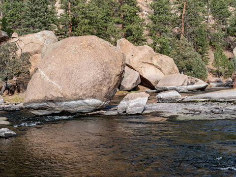 South Fork Platt River with large boulders