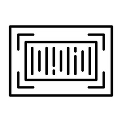 Barcode Outline Style Icon