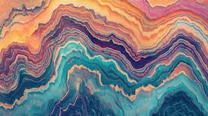 Fototapeta premium Mesmerizing Agate: A Kaleidoscope of Colors and Textures