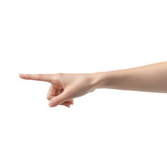 Fototapeta premium Realistic hand pointing isolated. PNG transparent.