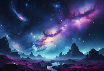 Fototapeta premium night sky and stars