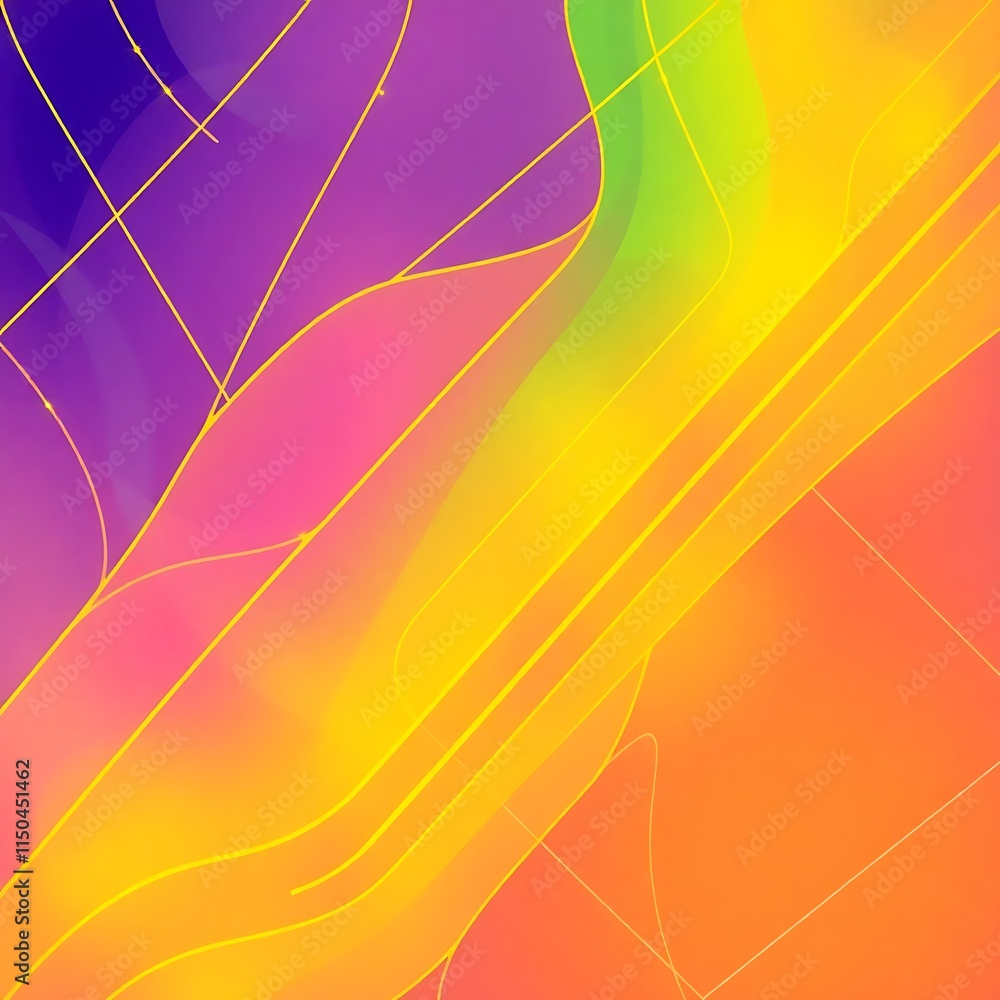 Poster abstract rainbow spectrum: vivid, dynamic, and captivating, this abstract artwork features a vibrant