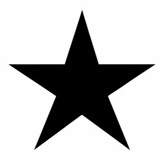 Black Star Silhouette Vector Art