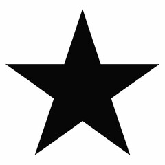 Black Star Silhouette Vector Art