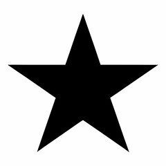 Black Star Silhouette Vector Art