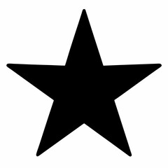 Black Star Silhouette Vector Art