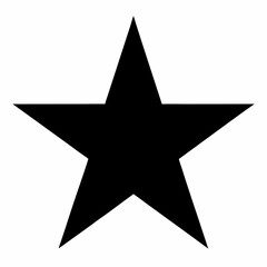 Black Star Silhouette Vector Art