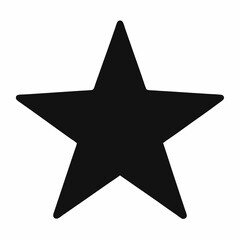 Black Star Silhouette Vector Art