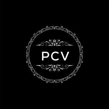 PCV Letter Initial Logo Design Template Vector Illustration
