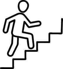 Man on Stairs going up 