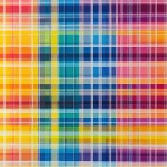 A grid of many small, colorful rectangles. Colors range from teal to pink.