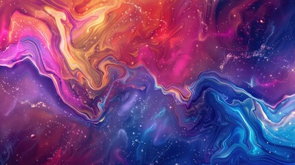 Abstract vibrant spectrum, liquid backgrounds