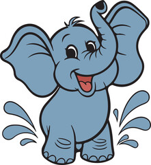 elephant cartoon illustration