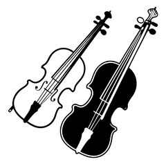 Fototapeta premium violin and bow