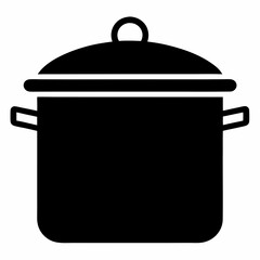 Cooking Pot Silhouette Vector Art