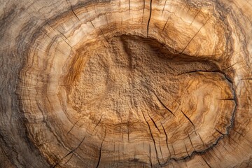 Naklejka premium Close-Up of Natural Plain Oak Wood with Visible Grain Patterns and Textures in Diffused Light on a Clean Background