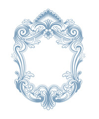 Floral Wedding monogram crest design. Vintage wedding monogram design. Vintage baroque frame engraving border floral retro wedding crest 