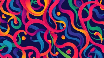 Dynamic colorful swirls abstract background digital art vibrant environment artistic viewpoint creative concept
