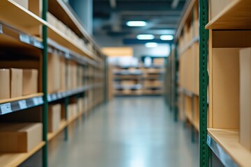 Fototapeta premium Hunger and Drought Reflected in Empty Food Distribution Center