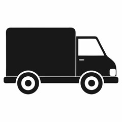 Delivery Truck Silhouette Vector