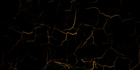 Abstract background of grunge golden, black damaged rusty crack and scratch wall texture design. gray concreate surface plaster old rough dirty wall texture, black marble texture, grunge texture.