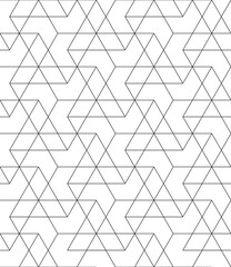 Vector seamless texture. Modern geometric background. Hexagon grid.