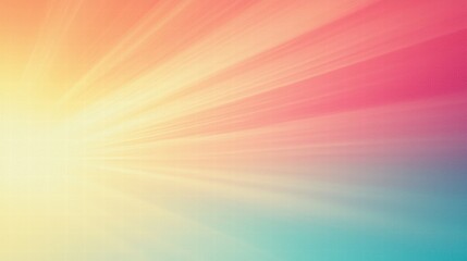 Soft Gradient Background with Rays of Light in Pastel Colors