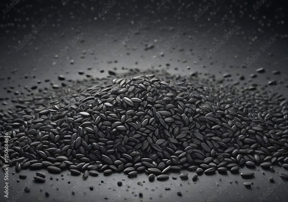 Poster dark gray black grains create a gritty digital background with noise and texture effects on wide ban