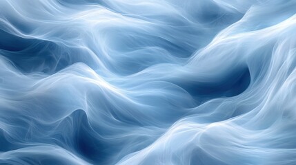 Obraz premium Dynamic flowing blue and white abstract wave pattern background