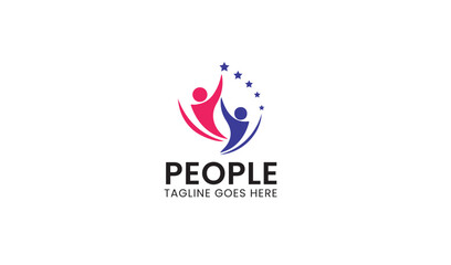 People logo icon vector image