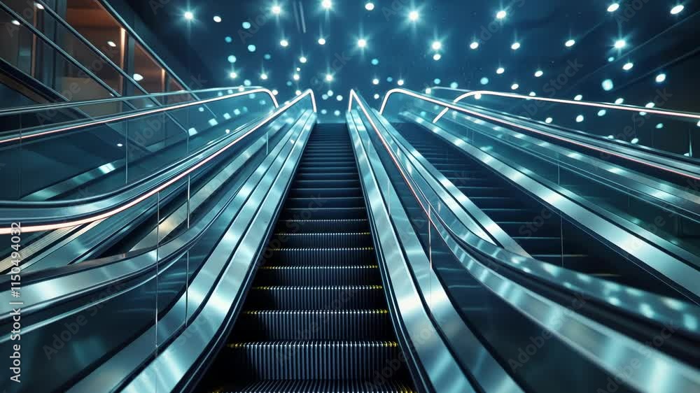 Poster each step of the escalator is carefully crafted to transport the particles with precision and effici