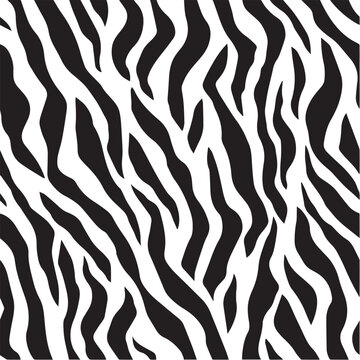 Vecter seamless pattern shapes of Tigher Stripes illustration